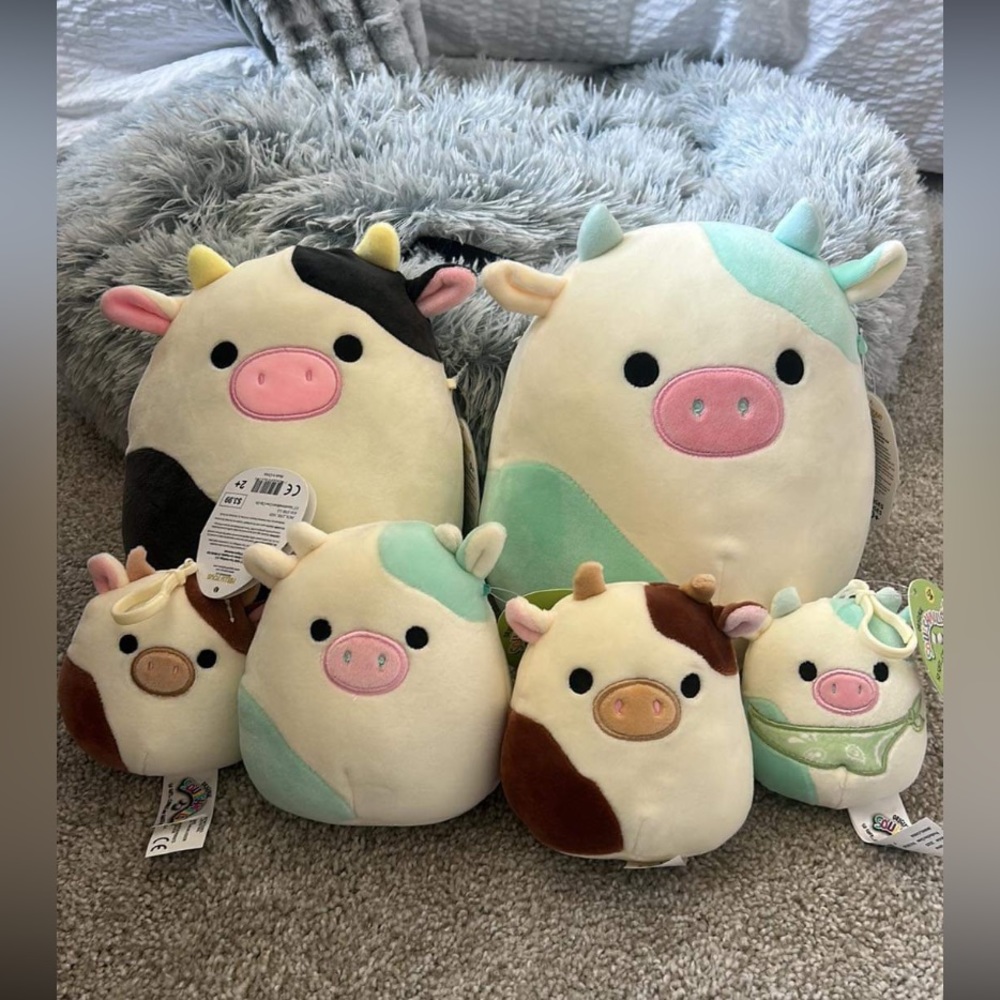 Cow Squishmallows Lot-6 🐮